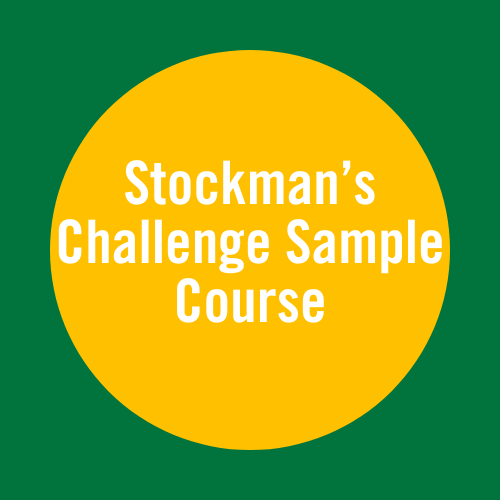 Stockman's Challenge sample course for older riders